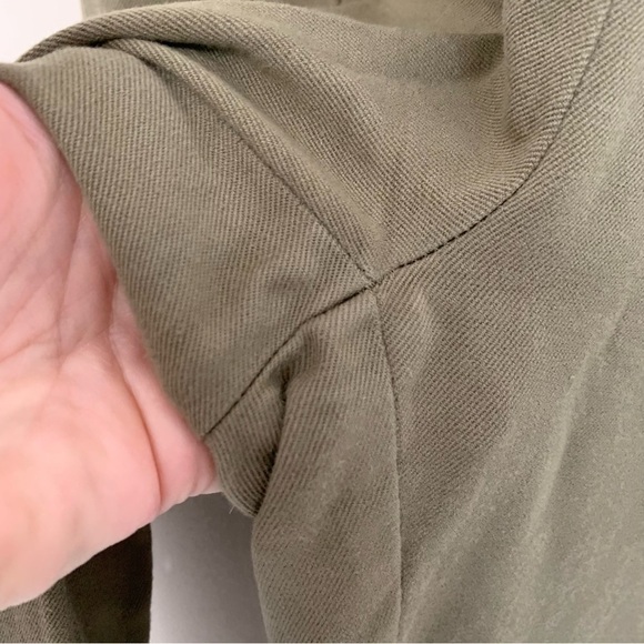 Aritzia Wilfred GREEN Allumette Moto Leggings Ankle Zipper Pants Biker 6 - Picture 11 of 12